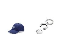 Volkswagen 000084300AT530 Basecap Kappe Cap Baseballcap blau, mit neuem VW Logo 000087010BT Schlüsselanhänger Pfandchip Einkaufswagenchip Keyring Anhänger, mit neuem VW Logo