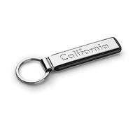 Volkswagen 000087010ABYPN Schlüsselanhänger California Schriftzug Keyring Metall Anhänger, Silber