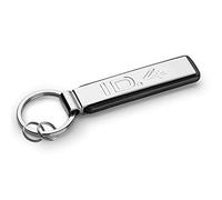 Volkswagen 000087010CBYPN Schlüsselanhänger mit ID.4 Schriftzug, Keychain, Schlüsselring, Silber/Schwarz, Metall Einheitsgröße