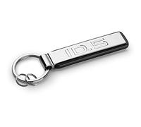 Volkswagen 000087010CEYPN Schlüsselanhänger mit ID.5 Schriftzug, Keychain, Schlüsselring, Silber/Schwarz, Metall Länge: 10cm / Breite: 4,5cm / Höhe: 0,3cm