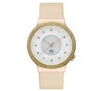 Original VW Solar Armbanduhr ID. Design Logo Uhr Holzgehäuse beige 11G050801