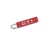 Volkswagen 1H2087010 Original VW GTI Schlüsselanhänger aus Metall in Rot 6x1,4cm