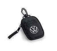 Volkswagen 1H2087402 Schlüsseltasche/Etui, Schwarz mit VW Logo und RFID-Schutz, Keyless Go Schutz