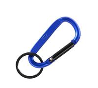 Volkswagen 3B4087010287 Schlüsselanhänger R-Logo Gravur Karabiner Keyring Metall Anhänger, blau/schwarz