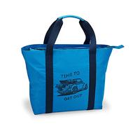 Volkswagen Damen 7E9087317 Strandtasche Tasche Beachbag Sommertasche Käfer Cabriolet 37x50x18, Time to get Out, blau, Hellblau