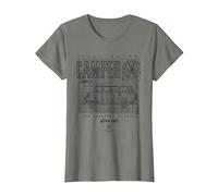 Volkswagen Typ 2 VW Camper Van Der Original Classic T-Shirt, Damen, Heidekraut/Armeegrün, M