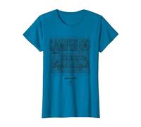 Volkswagen Typ 2 VW Camper Van Der Original Classic T-Shirt, Damen, Saphir, M