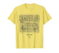 Volkswagen Typ 2 VW Camper Van Der Original Classic T-Shirt, Herren, Gelb, M