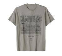 Volkswagen Typ 2 VW Camper Van Der Original Classic T-Shirt, Herren, Schiefergrau, M