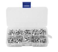 Vollaluminium-Niet, robust, langlebig 400 Stück M3 Flachkopf-Aluminium-Nieten Flachkopf-Vollniet 4 mm-16 mm Länge