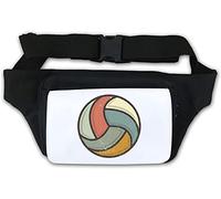 Volleyball-Hüfttasche im Retro-Stil, Weiß