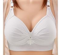 Vollständige Abdeckung Kabelloser BH Breite Träger Keine Bügel BHS Für Frauen Einfarbig Push Up Dünne Körbchen Unterwäsche Tägliches Tragen Große BHS Für Frauen