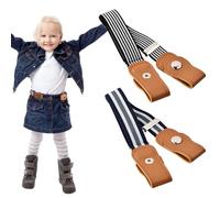 volumoon 2 Stück Kindergürtel Ohne Schnalle, Elastischer Gürtel Kinder, Verstellbare Stretchgürtel, Schnallenfreier Gürtel für Jungen Mädchen, Einstellbar Gürtels für Jeans Hosen Kleid, 36-55CM (B)