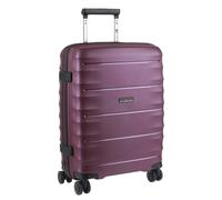 Von Cronshagen Reisetrolley Balto | Stabiler Hartschalen Koffer in verschiedenen Größen | 4 leichtlaufende Doppelrollen | 3-stelliges TSA-Zahlenschloss (Merlot, S - Handgepäck 55cm)