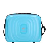 Von Cronshagen Kosmetikkoffer Mans Beauty Case | aus stabilem Polypropylen | großes Beautycase mit Aufsteckfunktion | passend zu Mogens Koffer | mit längenverstellbaren Schultergurt (Turqoise)