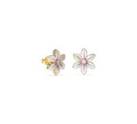 Guess JUBE04135JWYGWHT-U Weiße Lotus-Ohrringe