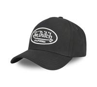 Von Dutch Cap Herren und Damen, Baseball LOFB, Schwarz L06 | Unisex, Erwachsene 55,5-60cm, 100% Baumwolle, Verschluss Snapback, Gebogener Schirm, Vintage