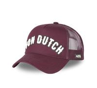 Von Dutch Kappe für Damen und Herren, verstellbar, Trucker-Kappe, Buckl, rot, Einheitsgröße