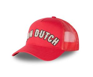 Von Dutch Cap Herren und Damen, Trucker BUCKL, Rot R | Unisex, Erwachsene 55,5-60cm, Verschluss Snapback, Schweißband, Steifes Mesh, Gebogener Schirm, Vintage