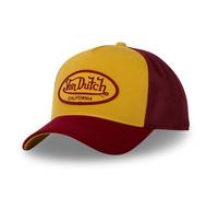 Von Dutch Kappe für Damen und Herren, Trucker-Kappe, verstellbar mit Snapback, Orange/Bordeauxrot, Einheitsgröße