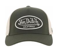 Von Dutch Baseballkappe LOFB – mit Netz, zweifarbig, gesticktem Logo – Khaki/Weiß, One size