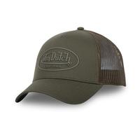 Von Dutch Trucker-Kappe Uni Oval Logo verstellbar Kaki Einheitsgröße