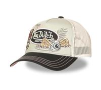 Von Dutch Cap Herren und Damen, Trucker Patches, Grau 13 | Unisex, Erwachsene 55,5-60cm, Verschluss Snapback, Schweißband, Steifes Mesh, Gebogener Schirm, Vintage