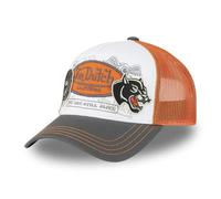 Von Dutch Kappe für Damen und Herren, verstellbar, Trucker-Kappe, Dunkelgrau / Weiß / Orange, One size