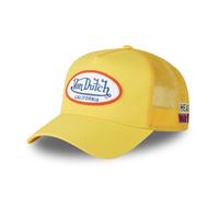 Von Dutch Cap Herren und Damen, Trucker Poly, Gelb 11 | Unisex, Erwachsene 55,5-60cm, Verschluss Snapback, Schweißband, Steifes Mesh, Gebogener Schirm, Vintage
