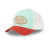 Von Dutch Kappe für Damen und Herren, verstellbar, Trucker-Kappe, Poly, Türkis/Rot/Beige/Orange, One size