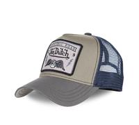 Von Dutch Cap Herren und Damen, Trucker Square, Blau SQUA | Unisex, Erwachsene 55,5-60cm, Verschluss Snapback, Steifes Mesh, Gebogener Schirm, Vintage