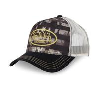 Von Dutch Kappe für Damen und Herren, verstellbar, Trucker-Kappe SUBLI, Schwarz/Beige/Grau, One size