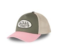 Von Dutch Cap Herren und Damen, Trucker Terry, Khaki 15 | Unisex, Erwachsene 55,5-60cm, Verschluss Snapback, Schweißband, Weiches Mesh, Gebogener Schirm, Vintage