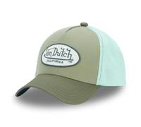 Von Dutch Kappe für Damen und Herren, verstellbar, Trucker-Kappe, Terry, Khaki/Türkis, One size