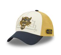 Von Dutch Premium Baseballkappe – mit wildem Baumwoll-Twill-Netz, Senf/Marineblau, Einheitsgröße