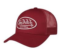 Von Dutch Classic Oval Logo Cap Basecap Baseballcap Trucker Meshcap Damen/Herren - Snapback, mit Schirm Frühling-Sommer Herbst-Winter Frühjahr Sommer Herbst Winter - One Size rot
