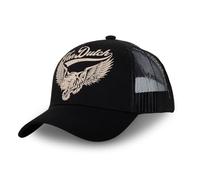 Von Dutch Damen-Kappe, Löwe, verstellbare Trucker-Kappe mit Snapback, Schwarz, Beige, Größe TU, Schwarz , One size