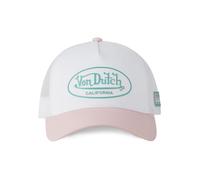 Von Dutch Damen Trucker Cap CB 3D/PI White Weiß Rosa, Size:OneSize