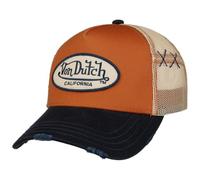 Von Dutch Destroyed Brim Oval Patch Cap Basecap Baseballcap Truckercap Meshcap Damen/Herren - Snapback, mit Schirm, Schirm Frühling-Sommer Herbst-Winter Frühjahr Sommer Herbst Winter - One Size