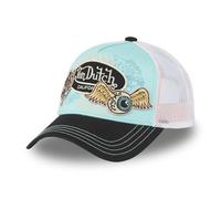 Von Dutch Kappe für Damen und Herren, verstellbar, Trucker-Kappe, Schwarz / Türkis / Weiß / Rosa, One size