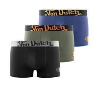 Von Dutch Herren Vd/1/Bc/Pk3 Retroshorts, Khaki/Orange/Grau/Marineblau/Schwarz/Gelb, M (3er Pack)