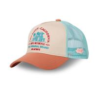 Von Dutch Kappe für Damen & Herren, Surf, Trucker-Kappe, verstellbar, mit Snapback, Beige, Türkis, Orange, Größe TU, beige, Einheitsgröße