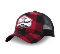 Von Dutch Kappe für Damen & Herren, Trucker-Kappe, Jack-Design, verstellbar, rot, Einheitsgröße