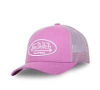 Von Dutch Kappe für Damen und Herren, Trucker-Kappe LOFB, verstellbar, rosa / weiß, Einheitsgröße