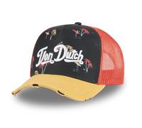 Von Dutch Kappe für Damen & Herren, verstellbar, Trucker-Kappe, bedruckt, Gelb/Orange/Schwarz, One size