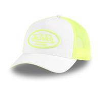 Von Dutch Kappe für Damen & Herren, verstellbar, Trucker-Kappe, Neon, Weiß/Neongelb, One size