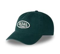 Von Dutch Kappe für Damen und Herren, 100 % Baumwolle, Dad Cap Logo, verstellbar, grün / weiß, Einheitsgröße