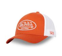 Von Dutch Kappe für Damen und Herren, Trucker-Kappe LOFB, verstellbar, weiß / orange, Einheitsgröße