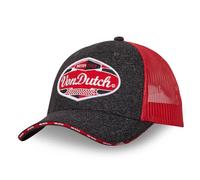 Von Dutch Kappe für Damen und Herren, Trucker-Kappe MIXED, verstellbar, Dunkelgrau/Rot, Einheitsgröße