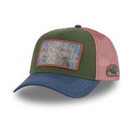 Von Dutch Kappe für Damen und Herren, Trucker-Kappe, verstellbar mit Snapback, Khaki/Blau/Rosa, Einheitsgröße